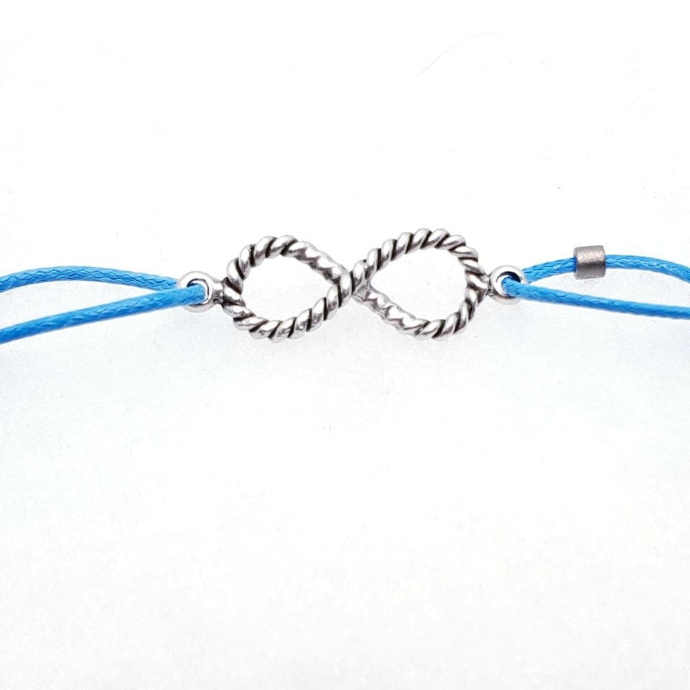 Handmade adjustable infinity bracelet